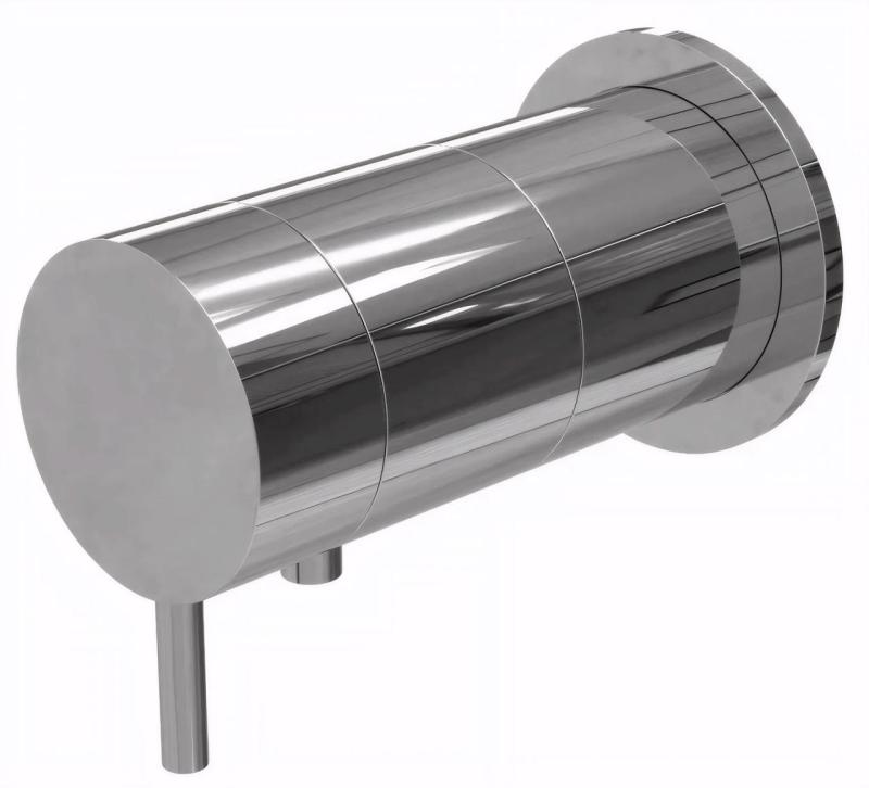 Waterevolution Flow vgradni termostat za tuš, okrogel rozet, krom T142TB01