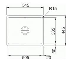 Franke pomivalno korito Fraceram Kubus KBK110.50 Onyx podvgradno 1260335883
