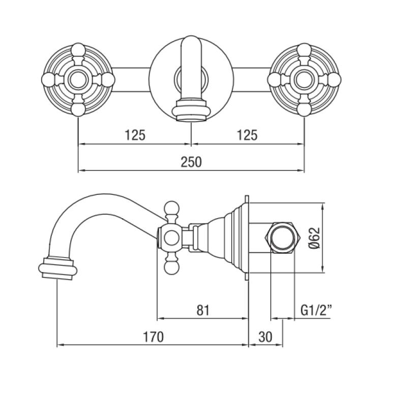 PB klassieke inbouw muurkraan met sterknoppen 16 cm uitloop brons 1208855052

PB klasična vgradna stenska pipa z zvezdnimi gumbi 16 cm izliv bron 1208855052
