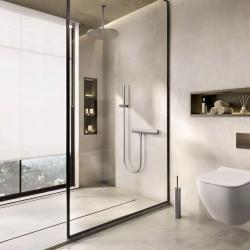 Waterevolution Flow prheostatska tuš armatura z garnituro za prhanje RVS T140TIE