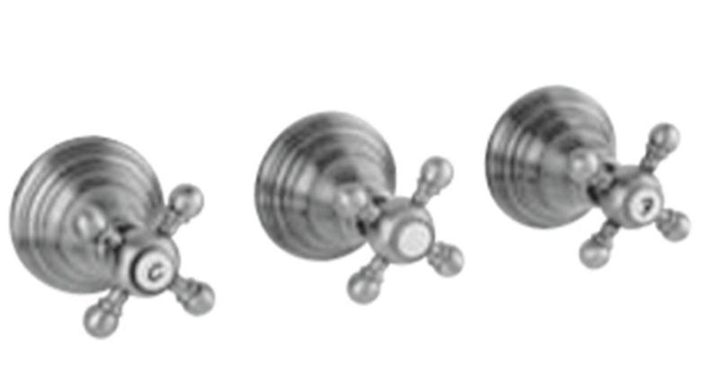 PB klasični 3-smerni vgradni tuš set s preklopnikom in zvezdastimi gumbi iz nerjavečega jekla 1208889772