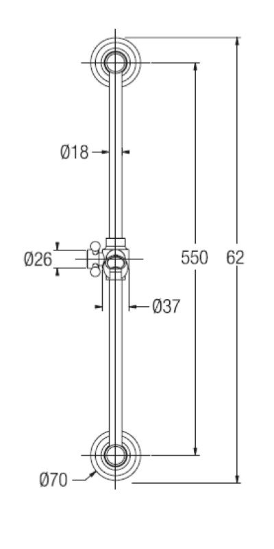 PB klasični set z drsnim nosilcem, ročno prho in pršno cevjo bron 1208899102