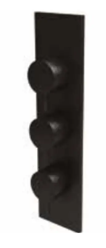 Waterevolution Flow inbouw douchethermostaat met 2 stopkranen en achterplaat mat črna 1208916252