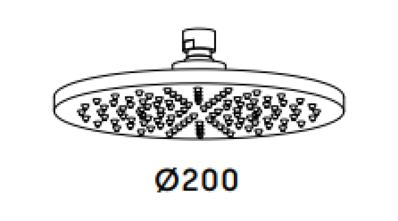 Waterevolution Flow hoofddouche 200mm Geborsteld Messing T1643LE
Waterevolution Flow zgornja prha 200 mm Krtačeno Medenino T1643LE