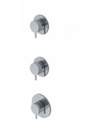 Waterevolution Flow vgrajeni pršni termostat s 2 zapornimi ventili krom 1208916482