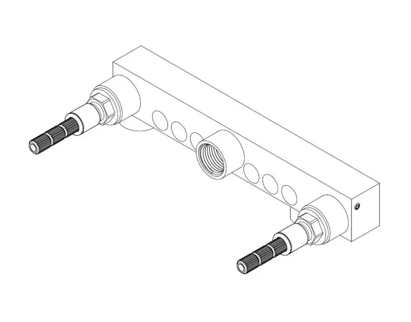 Waterevolution Cruz 3-luknjasta vgradna umivalniška pipa z izlivom 15 cm mat črna 1208916582