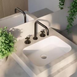 Waterevolution Cruz 3-luknjasta umivalniška pipa mat črna 1208916602