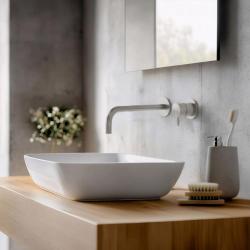 Waterevolution Flow vgradna pipa za umivalnik iz nerjavečega jekla z izlivom 21 cm T1.16BIEV2