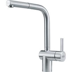 Franke RVS brušena kuhinjska pipa Atlas Neo z izvlečnim izlivom inox 115.0521.438