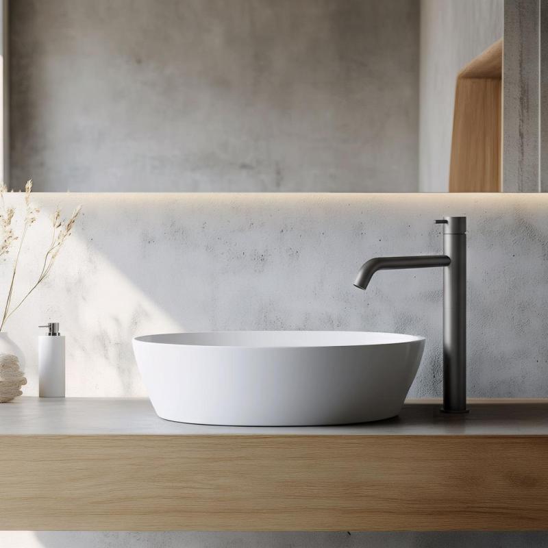 Waterevolution Flow umivalniška pipa za umivalnike PVD gun metal T115GME