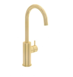 Waterevolution Flow umivalnik pipa visok model PVD brušeno svetlo zlato T1121FUWGE
