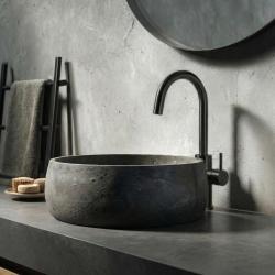 Waterevolution Flow umivalnikova pipa visoki model PVD gun metal T1121FUGME