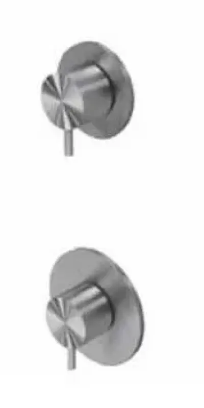 Waterevolution Flow vgradni termostat za tuš s 1 zapornim ventilom, v celoti iz nerjavečega jekla 1208920974