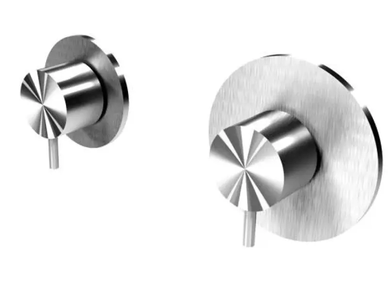 Waterevolution Flow vgradni termostat za tuš s 1 zapornim ventilom, v celoti iz nerjavečega jekla 1208920974