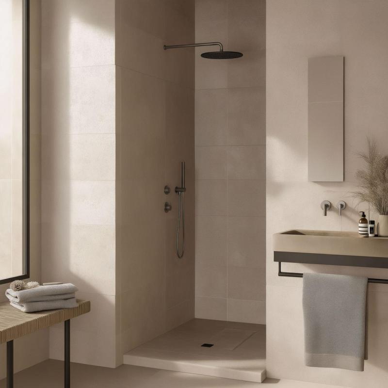 Waterevolution Flow vgradni tuš termostat z 1 preklopnim ventilom popolnoma iz nerjavnega jekla 1208920976