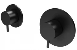 Waterevolution Flow vgrajeni pršni termostat s 1 zapornim ventilom mat črna 1208920977