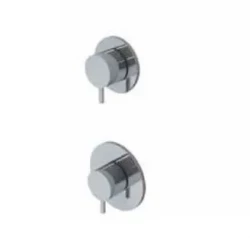 Waterevolution Flow vgradni termostat za tuš s 1 zapornim ventilom krom 1208920980