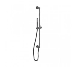Waterevolution Flow glijstangset met handdouche 800 mm Gun Metal T1661GME