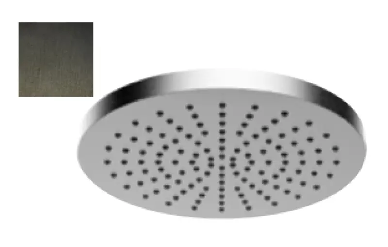 SB Round 316 Deurregendouche hoofddouche 20 cm PVD gun metal 1208946727