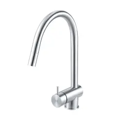 Waterevolution Flow kuhinjska pipa iz masivnega nerjavnega jekla z izvlečno izlivko T155IE