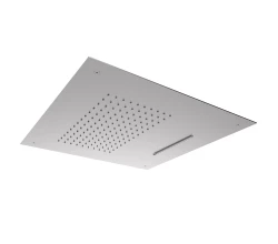 SB Square 316 Vgrajeni deževni tuš z vodnim padcem 38x38cm - Nerjavno jeklo 1208946994