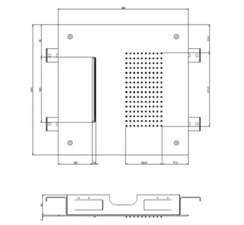 SB Square 316 Vgrajeni deževni tuš z vodnim padcem 38x38cm - Nerjavno jeklo 1208946994