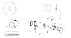 Waterevolution Flow inbouw wastafel met infraroodsensor op batterijen, mat zwart T118EBPR