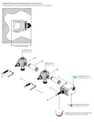 Waterevolution Flow vgrajeni tuš termostat z 2 pipami gun metal 1208948847