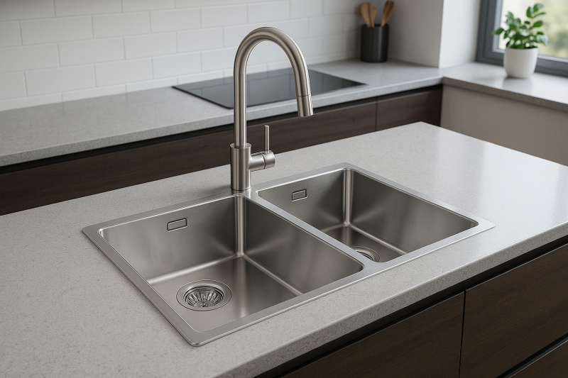 Franke Maris Dvojno pomivalno korito iz nerjavečega jekla MRX 220 vgradnja na ravni 1270568051