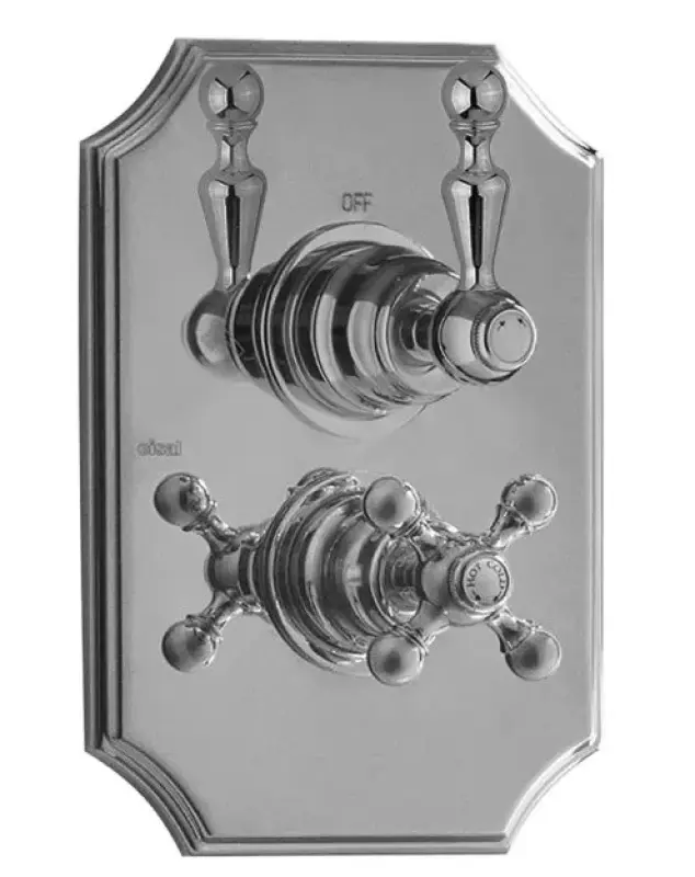 Cisal Arcana Royal vgradni termostat s preklopnim stikalom krom, vključno z vgradnim delom 1208952378