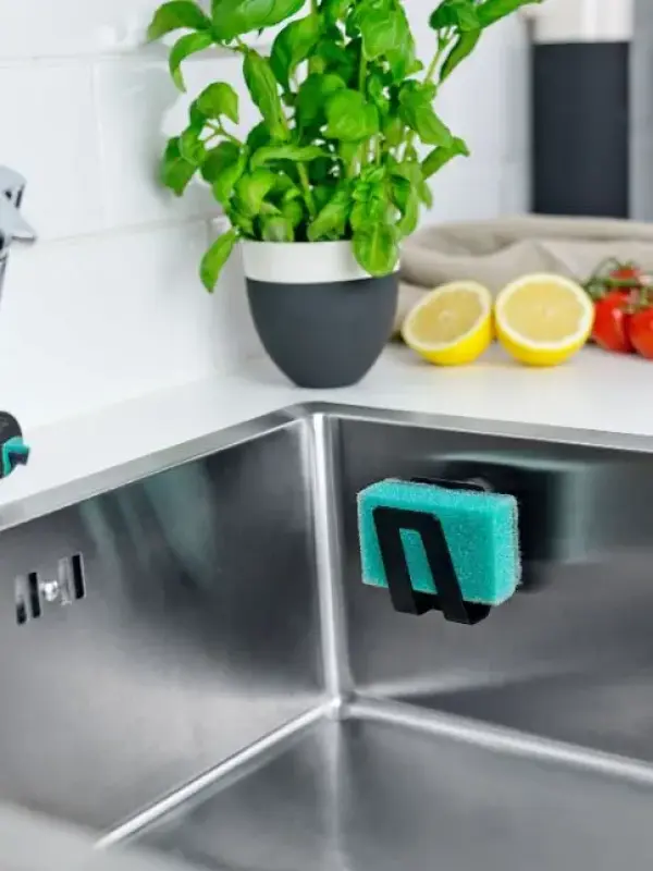 Magisso magnetni večnamenski nosilec za umivalnik, črn, 30203011