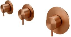 Waterevolution Flow inbouw douchethermostaat met 2 stopkranen PVD geborsteld koper

Prevod v slovenščino:
Vgradni tuš termostat Waterevolution Flow z 2 zapornimi ventili PVD brušen baker