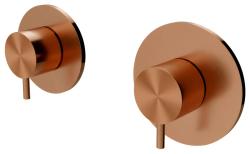 Waterevolution Flow vgradni termostat za tuš s 1 preklopnim ventilom iz bakra