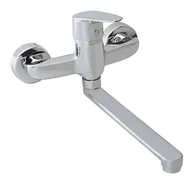 Blusani Kuhinjska Pipa Stenska Pipa Krom z dolgim izlivom 27cm 1208952918