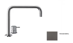 Waterevolution Flow 2-luknjaška pipa za umivalnik Gun Metal T112HGME