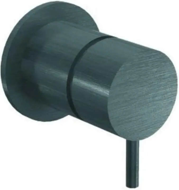 Waterevolution Flow vgradni 2-smerni preklopnik okrogla rozeta gun metal T1482S.GME