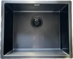 Ausmann Mosel RVS pomivalno korito antracitne barve PVD Gun Metal 50x40 podvgradna, ploskovna in nadvgradna montaža 067113