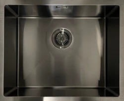 Ausmann Mosel RVS pomivalno korito antracitne barve PVD Gun Metal 50x40 podvgradna, ploskovna in nadvgradna montaža 067113