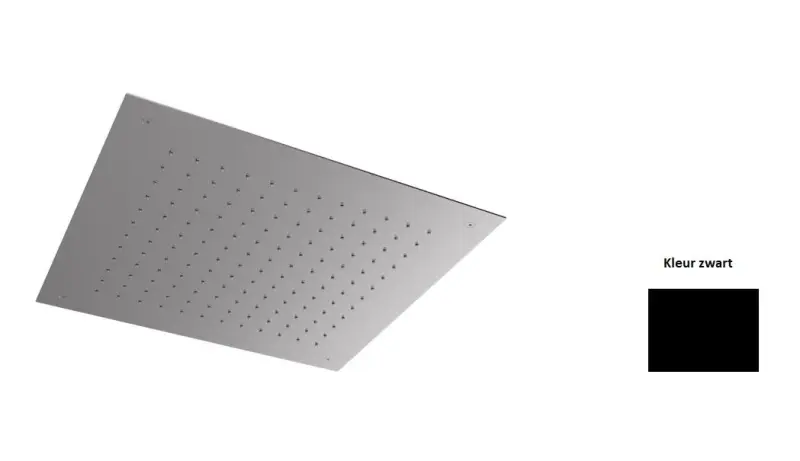 SB Square 316 Vgrajena pršna glava 38x38cm mat črna 1208952989