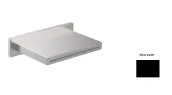 SB Square vodni izliv za umivalnik mat črna