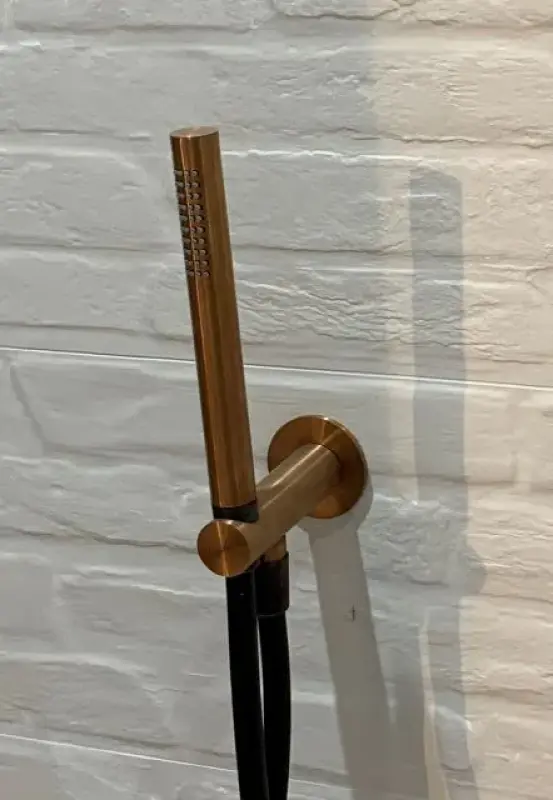 Waterevolution Flow kopalniški set s priključkom za steno, popolnoma PVD brušeni baker T1621CPE