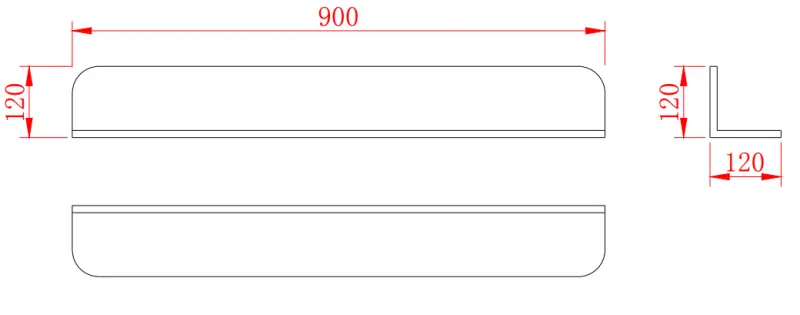Solid-S Planchet Ploščata bela košara za tuš 90 x 12 cm iz kompozitnega materiala, vključno s skritim pritrdilnim sistemom 1208953448