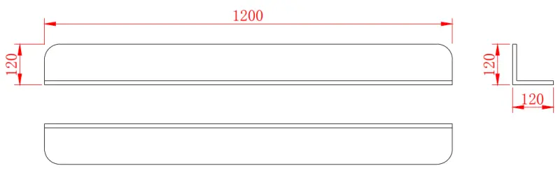Solid-S Planchet Ploščata bela košara za tuš 120 x 12 cm iz kompozitnega materiala, vključno s skritim pritrdilnim sistemom 1208953449