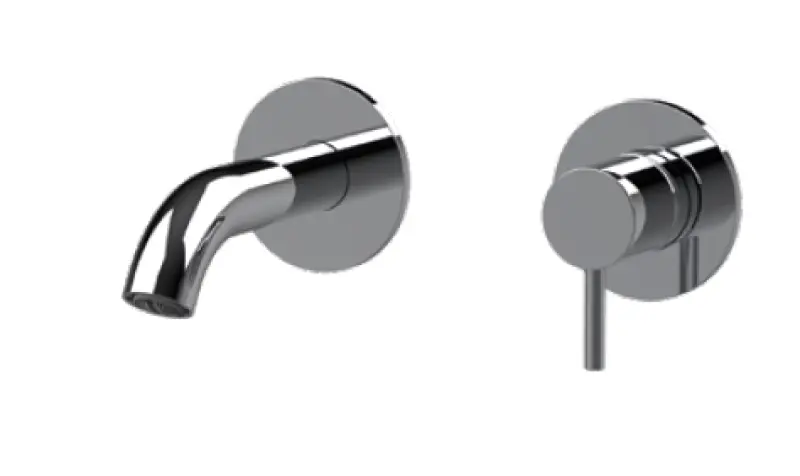 SB Round vgradna umivalniška armatura krom 102mm