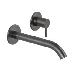 SB Round vgradna umivalniška armatura gun metal PVD 162mm