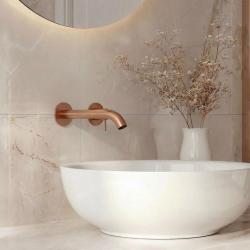 SB Round vgradna umivalniška armatura brušeni baker PVD 162mm