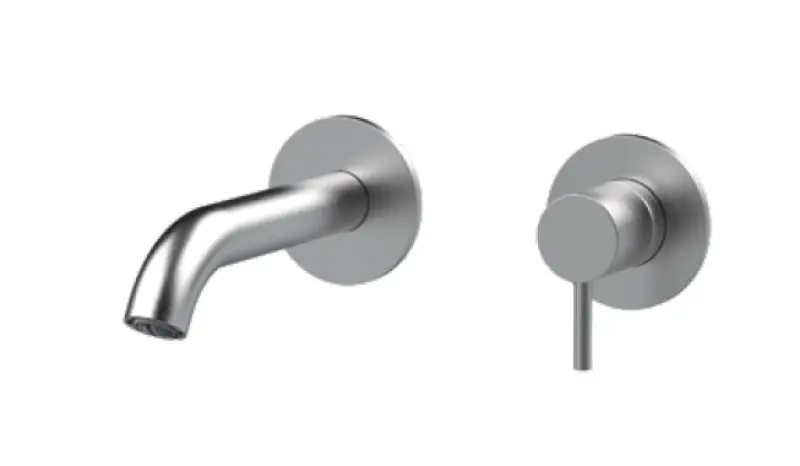 SB Round 316 vgradna umivalniška mešalna armatura iz nerjavečega jekla 132 mm