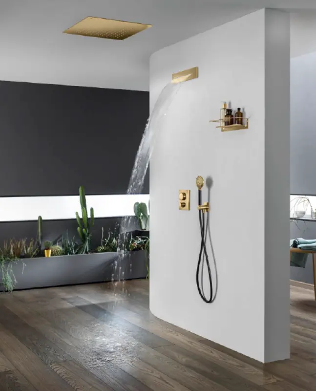 SB Waterval bad uitloop inbouw PVD zlato 1208953545