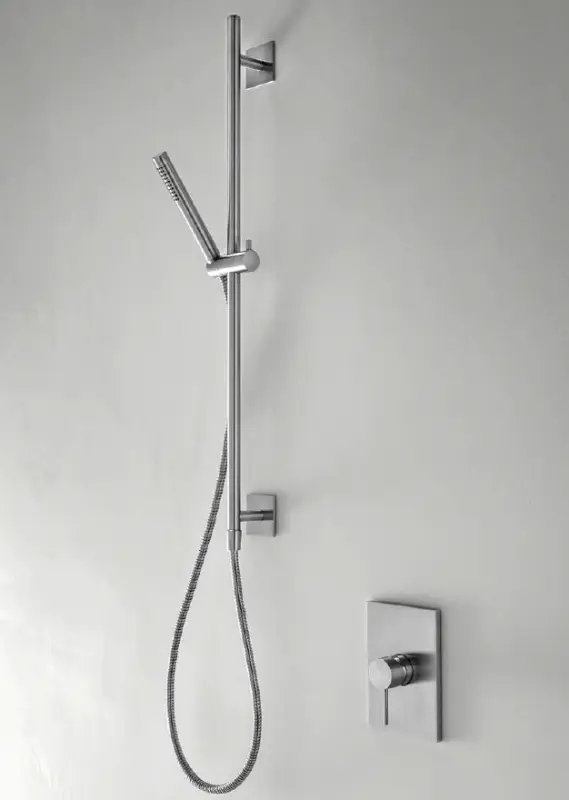 SB 316 kvadratni drsni set s ročno prho in prho cevjo iz nerjavečega jekla