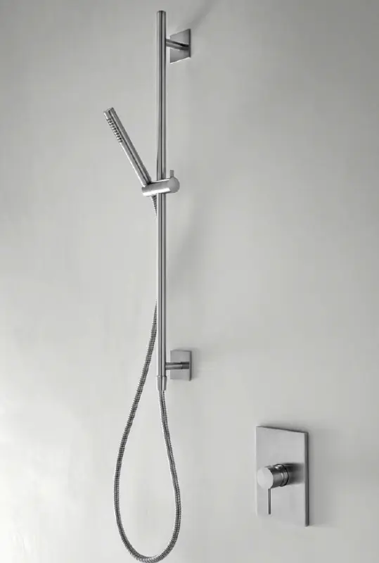 SB 316 kvadratni drsni set s ročno prho in prho cevjo iz nerjavečega jekla